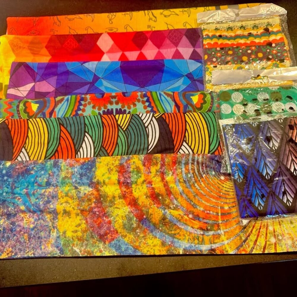Buff type neck wraps set of 9 $19